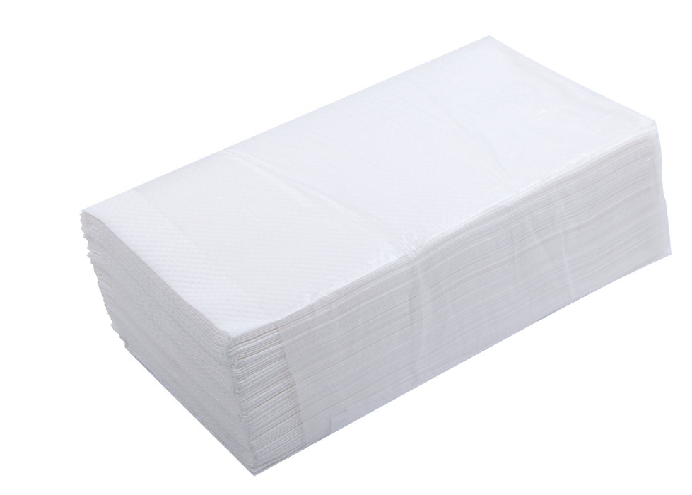 Рушники паперові BuroClean целюлозні V-подібні, 160 шт, 2-х шарові, білі (10100103)